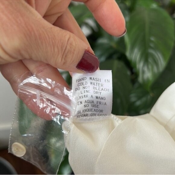 Entro Scalloped Babydoll Tank Top/Blouse/Shirt Sz S White - Picture 9 of 10